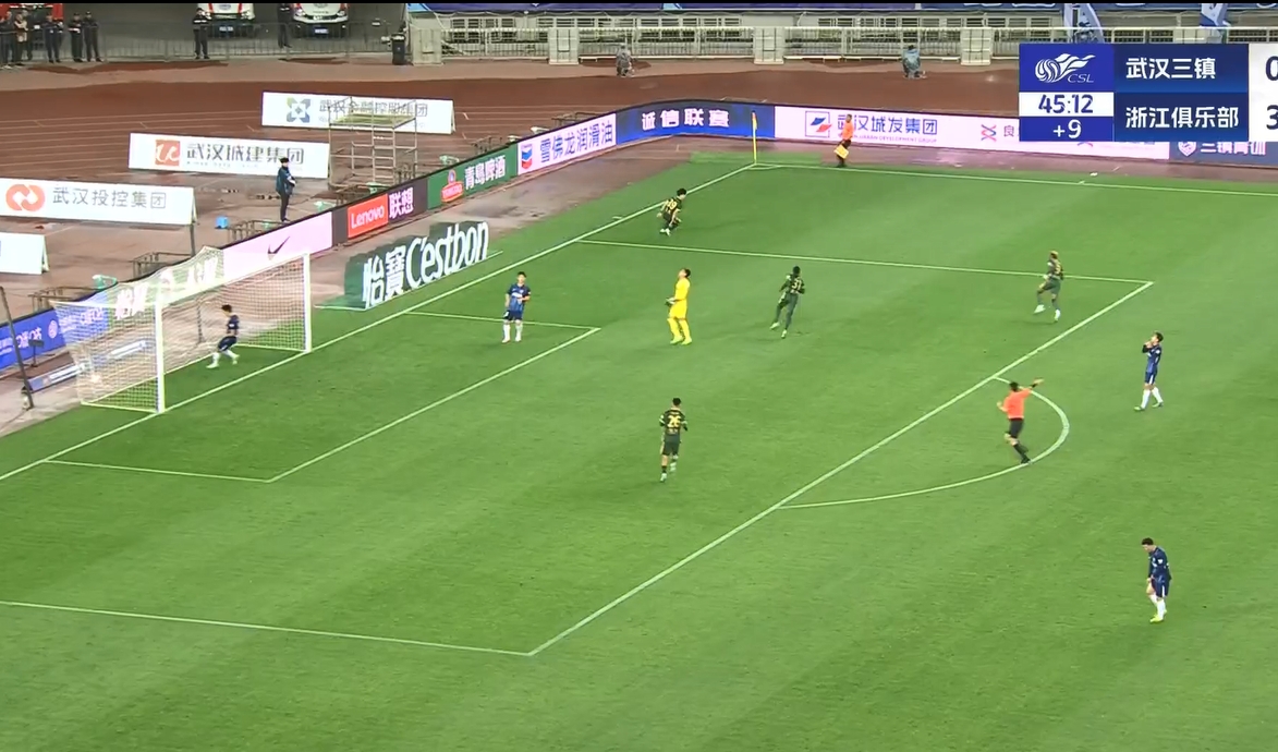 18歲王鈺棟中超處子球！三鎮(zhèn)后防白給，浙江半場4-0領(lǐng)先